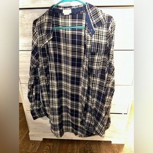 Blue & White Flannel